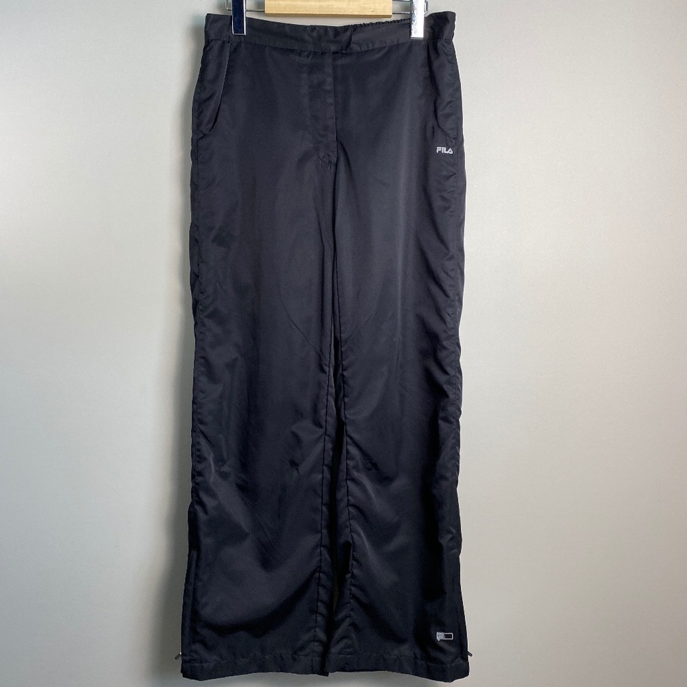 Fila Women's Mesh Lined Performance Track Pants Medium Reflective Dots Running